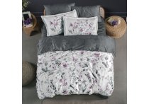 Постельное белье Сатин Premium La Romano - Delcina Grey (Турция), евро